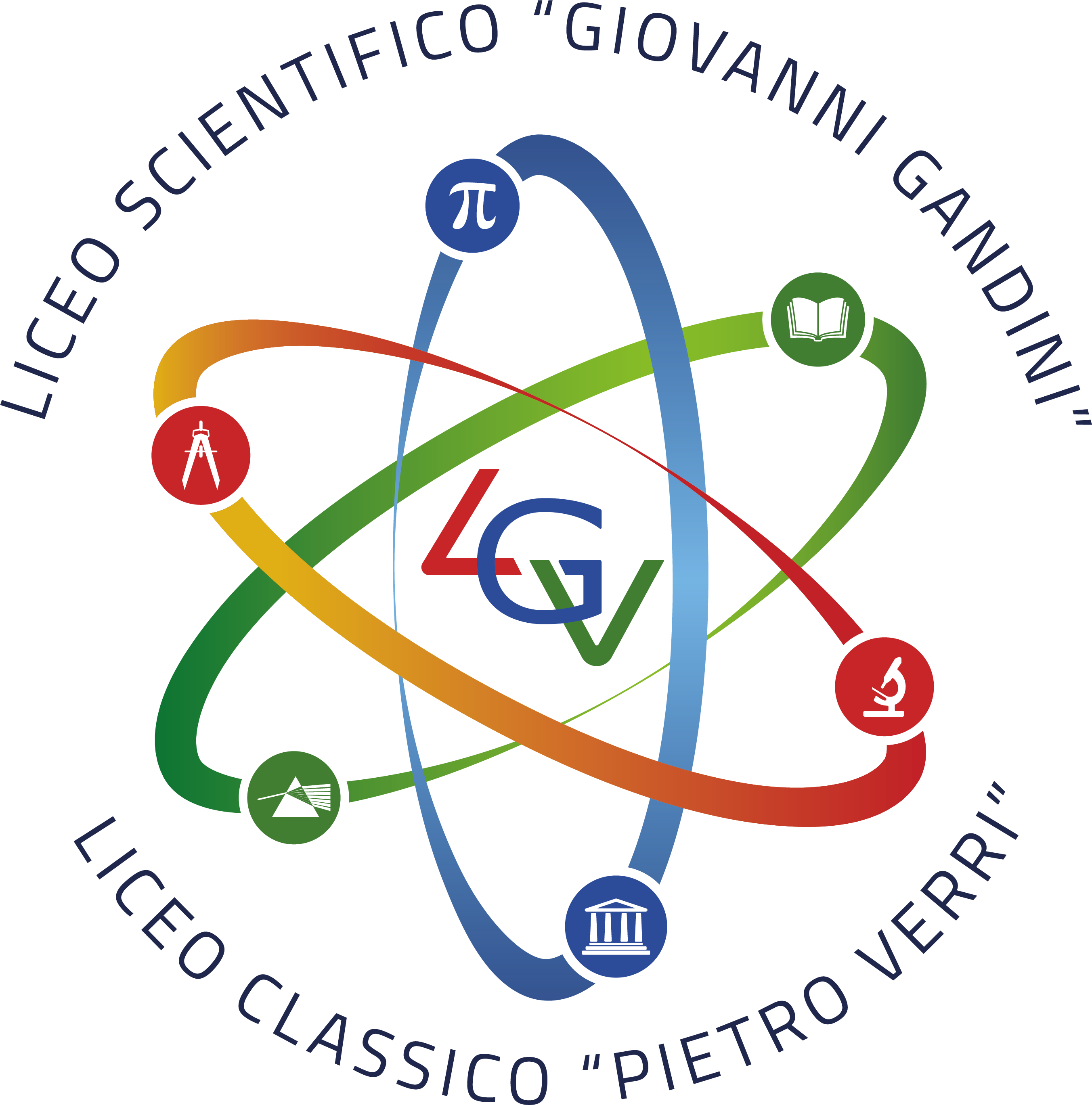 Liceo Scientifico <strong>G. Gandini</strong><br />e Liceo Classico <strong>P. Verri</strong> - Logo